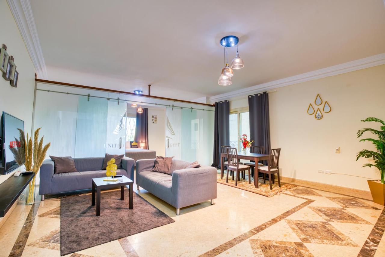 Elegant Modern 1 Bedroom Apartment Near Cairo Festival City Bagian luar foto